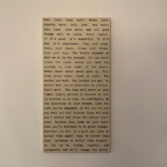 Wall decor type writer sign - Picture 1 of 4